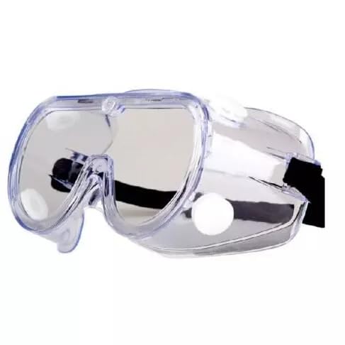Safety Goggles - Anti Fog & Clear Wide Vision Protective Eyewear for Lab, Medical, Industrial, Dust & Workshop Use – Adjustable Comfortable Fit