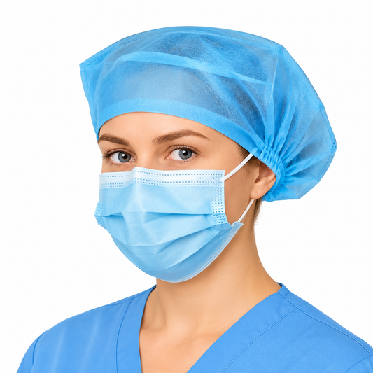Encare Disposable Surgeon's Cap for Doctors, Nurses & Medical Professionals | Lightweight Surgical Head Cover | Hygienic Hair Protection | Single Use | For Hospitals, Clinics & Operation Theatres | 100 Piece per pack