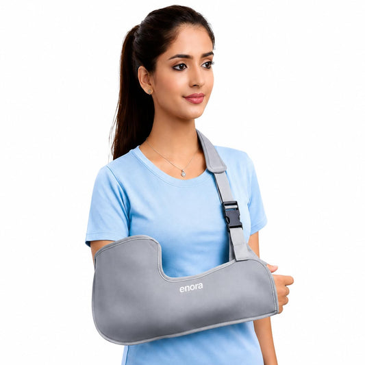 Enora Arm Sling Pouch for Men & Women | Adjustable Shoulder Immobilizer for Broken Arm, Shoulder, Elbow & Wrist Support | Lightweight Breathable Medical Sling for Fracture & Post Surgery Recovery