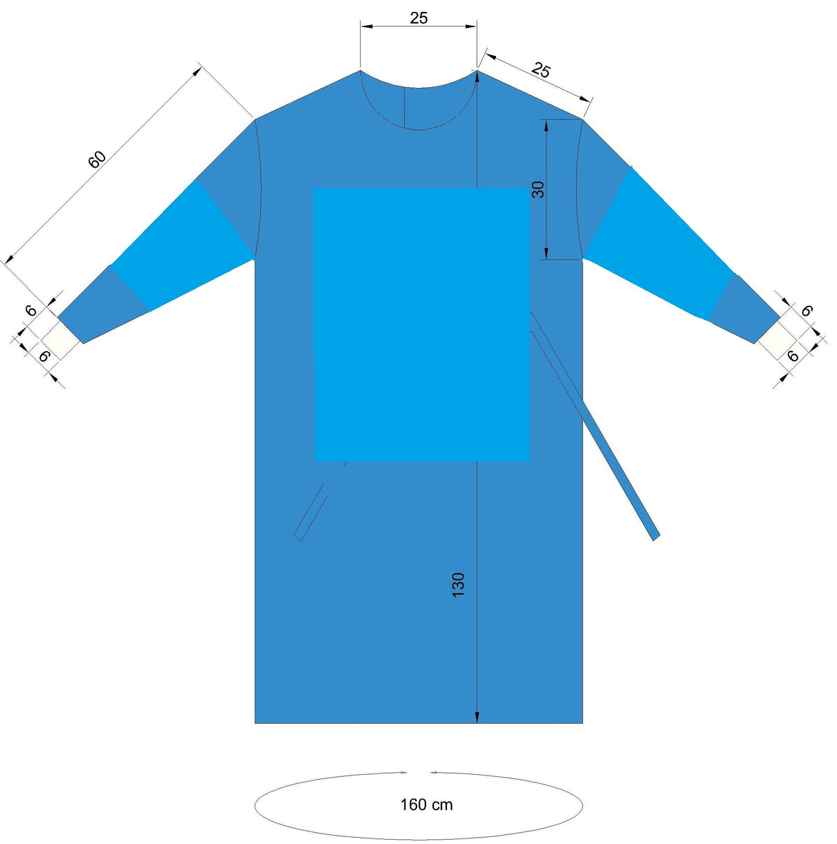 Surgical Gown – Reinforced (Poly Lamination)