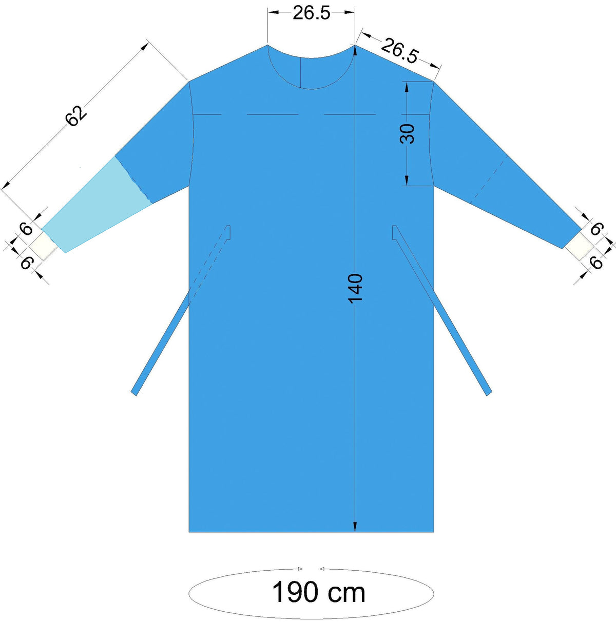 Surgical Gown – Reinforced (Poly Lamination)