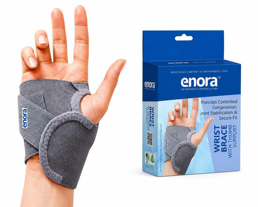 Enora Wrist Brace with Thumb, Support for Pain Relief & Stabilization | Lightweight & Breathable Wrist Support for Arthritis, Sprains, Tendonitis, Carpal Tunnel | Universal Fit